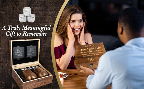 Engraved 'to My Wonderful Girl' Wine Tumbler Set